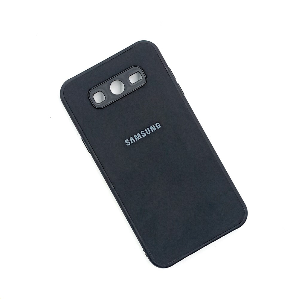 Samsung J7 Logo Silicone back cover with velvet inside protection layer