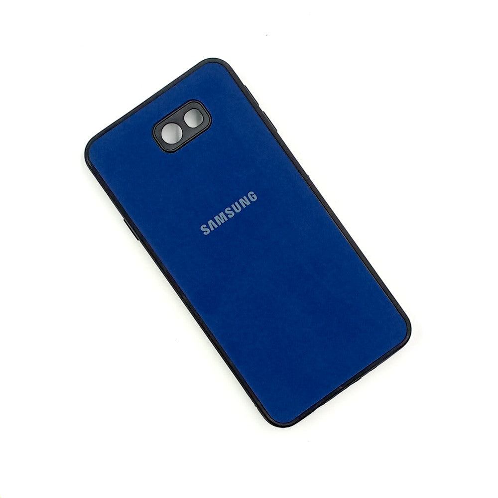 Samsung J7 Prime Logo Silicone back cover with velvet inside protection layer