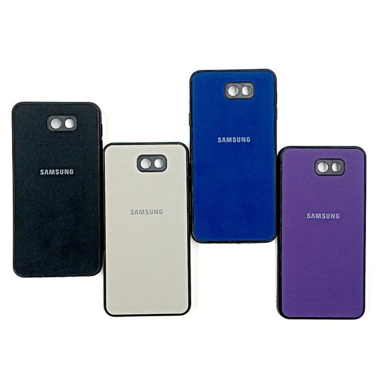 Samsung J7 Prime Logo Silicone back cover with velvet inside protection layer