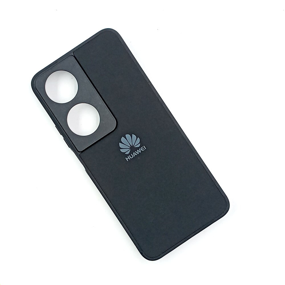 Honor X7b Logo Silicone back cover with velvet inside protection layer