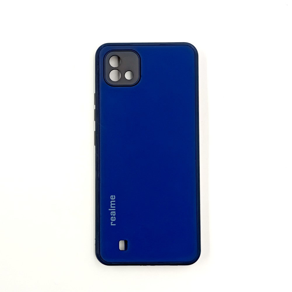 Realme C11 2021 Logo Silicone back cover with velvet inside protection layer