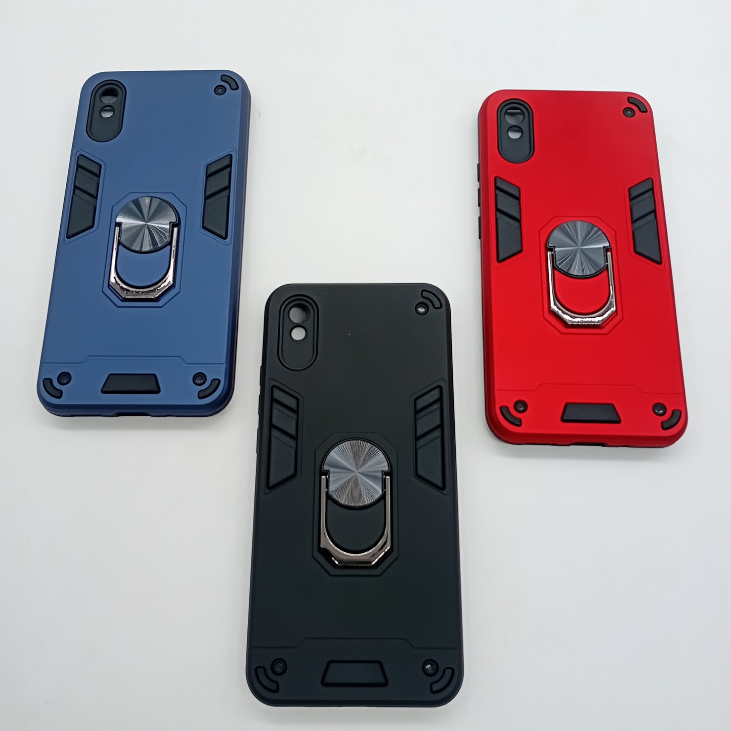 Redmi 9A Hard PC Case with ring holder Shockproof Slim back Cover