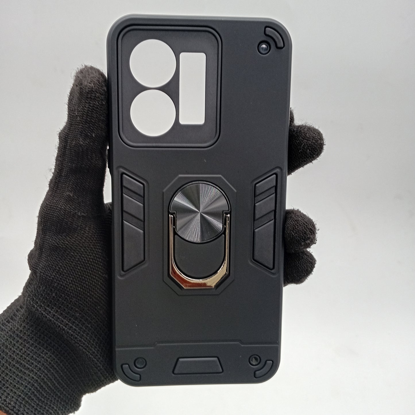 Vivo Y35 Hard PC Case with ring holder Shockproof Slim back Cover