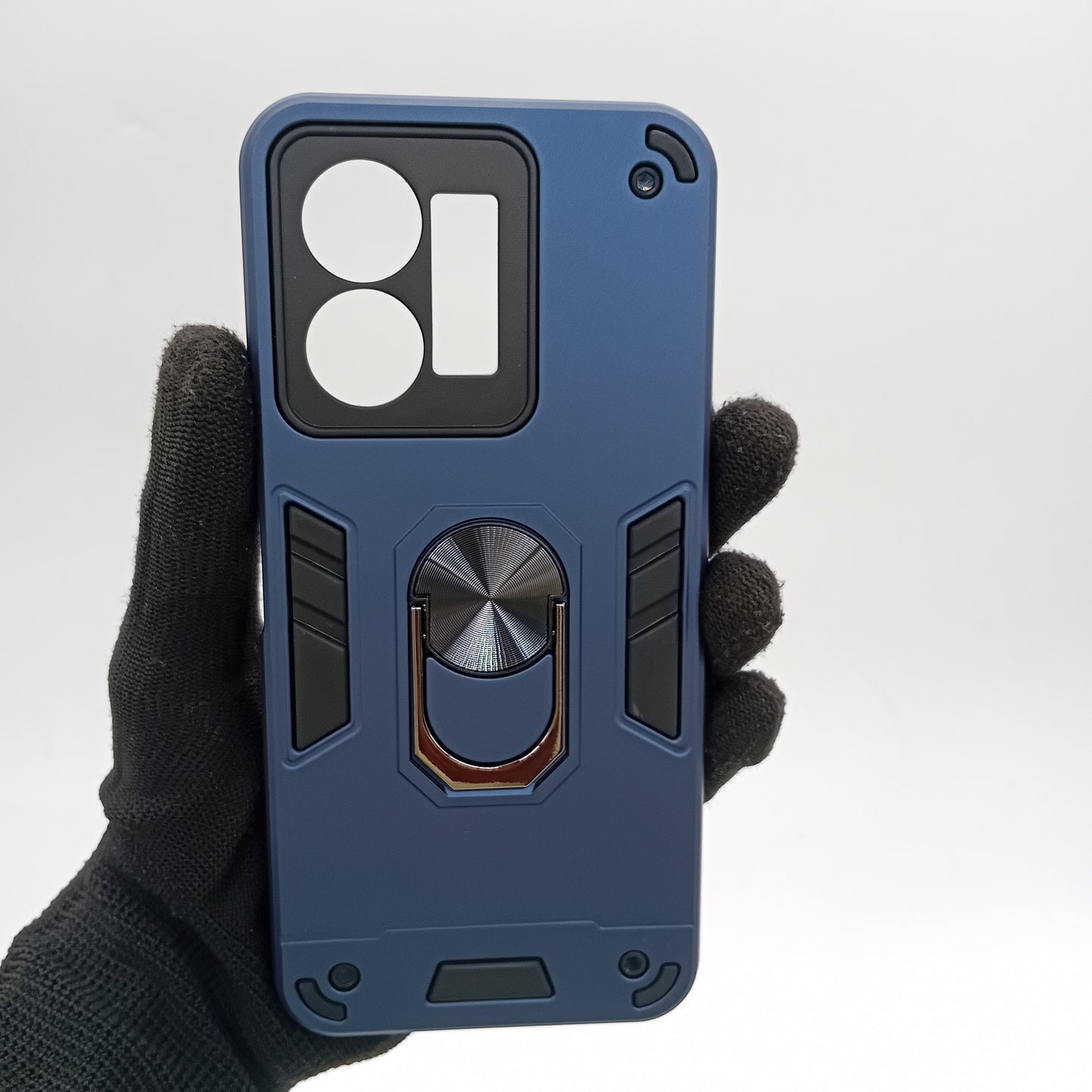 Vivo Y35 Hard PC Case with ring holder Shockproof Slim back Cover