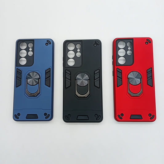 Samsung S21 Ultra Hard PC Case with ring holder Shockproof Slim back Cover