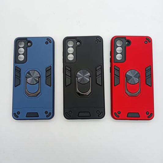 Samsung S21 FE Hard PC Case with ring holder Shockproof Slim back Cover