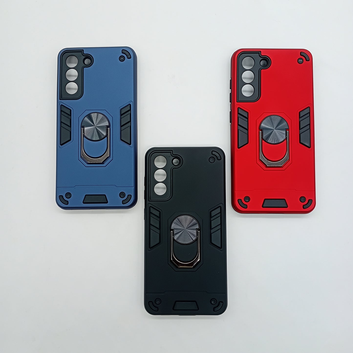 Samsung S21 FE Hard PC Case with ring holder Shockproof Slim back Cover