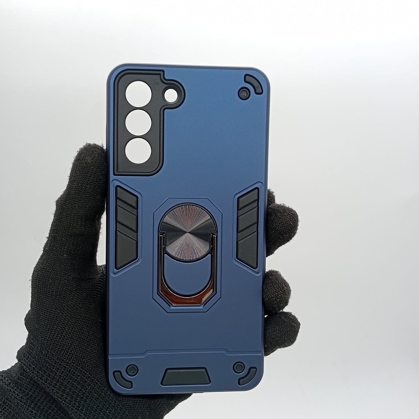 Samsung S21 FE Hard PC Case with ring holder Shockproof Slim back Cover