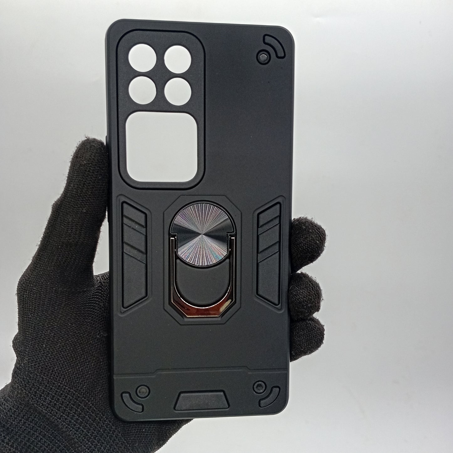 Vivo V30 Hard PC Case with ring holder Shockproof Slim back Cover