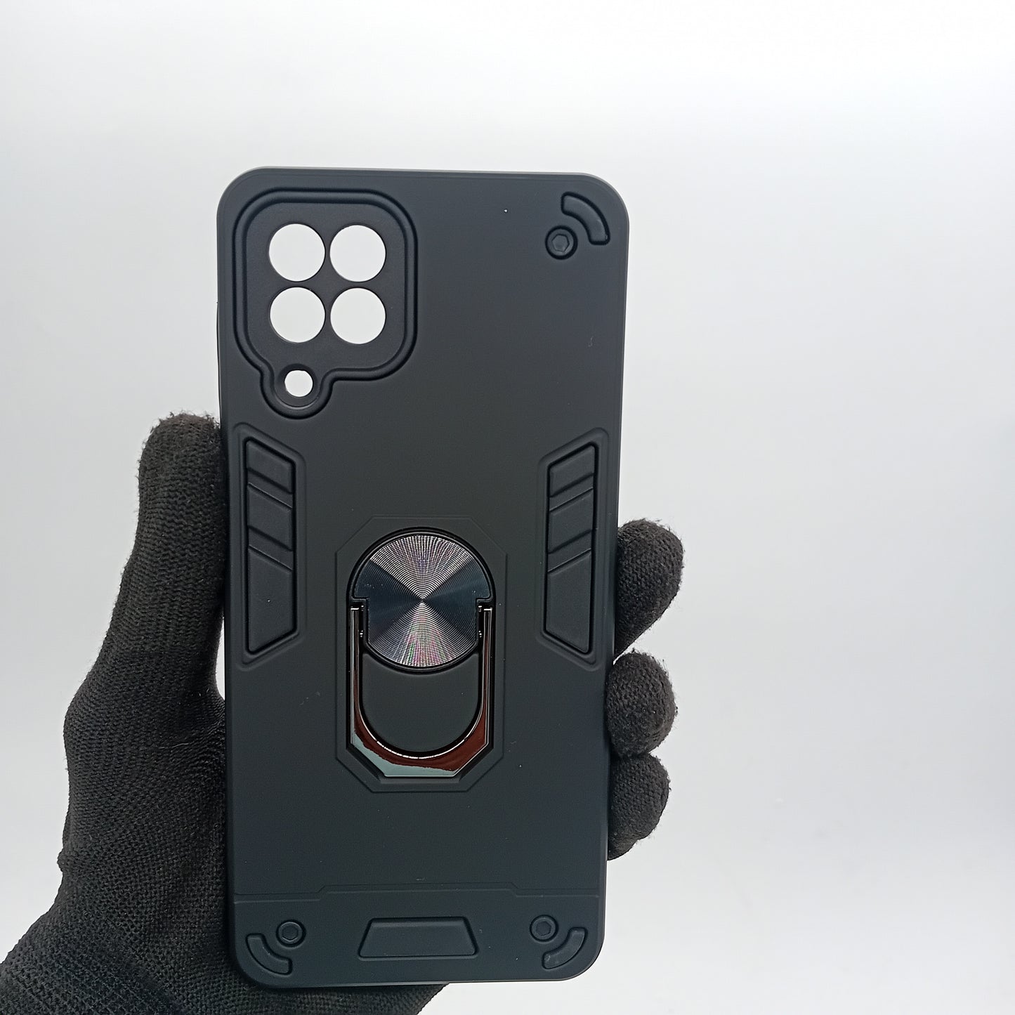 Samsung M32 Hard PC Case with ring holder Shockproof Slim back Cover