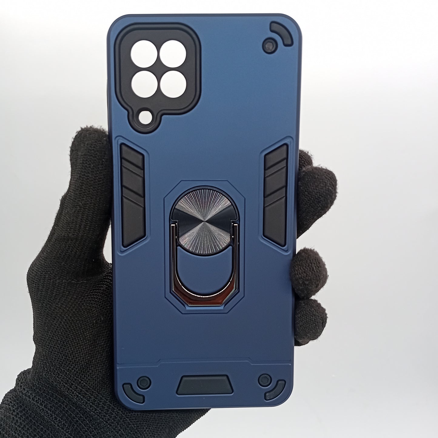 Samsung M32 Hard PC Case with ring holder Shockproof Slim back Cover