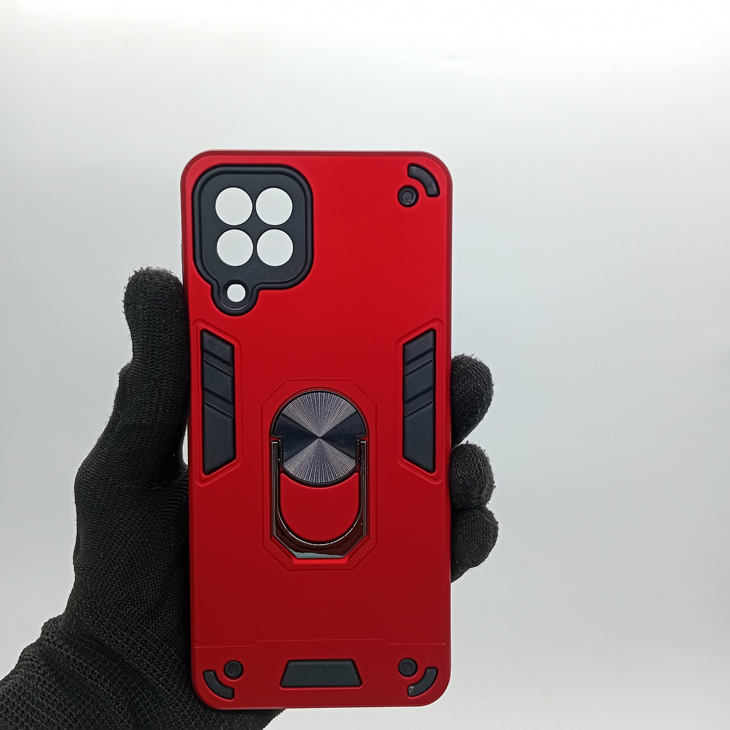 Samsung M32 Hard PC Case with ring holder Shockproof Slim back Cover