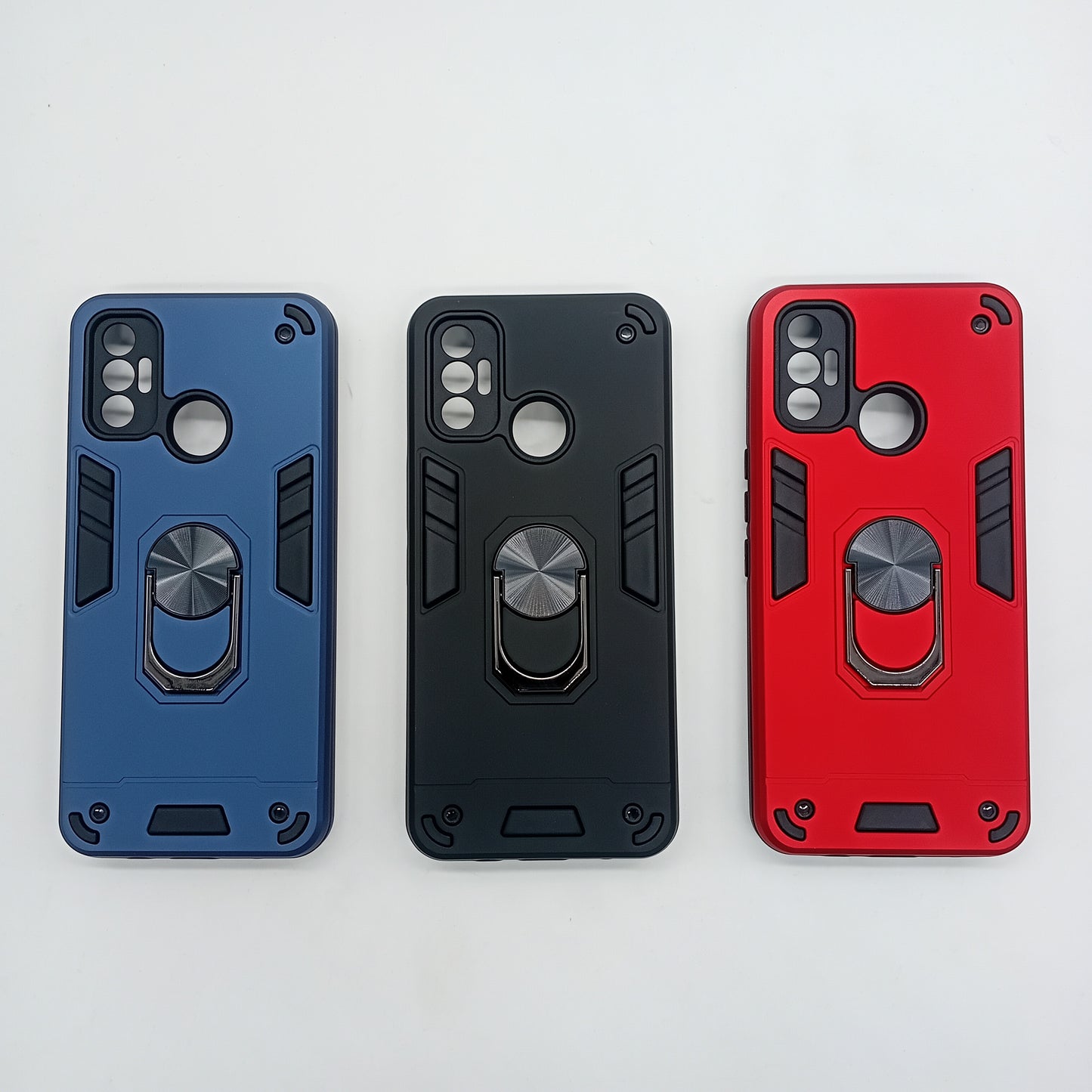 Tecno Spark 7 Hard PC Case with ring holder Shockproof Slim back Cover