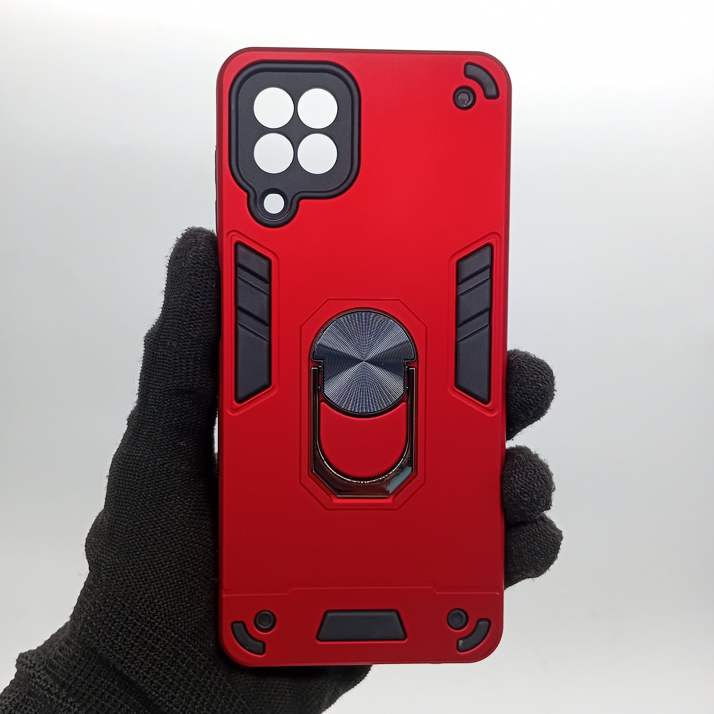 Samsung A22 4G Hard PC Case with ring holder Shockproof Slim back Cover