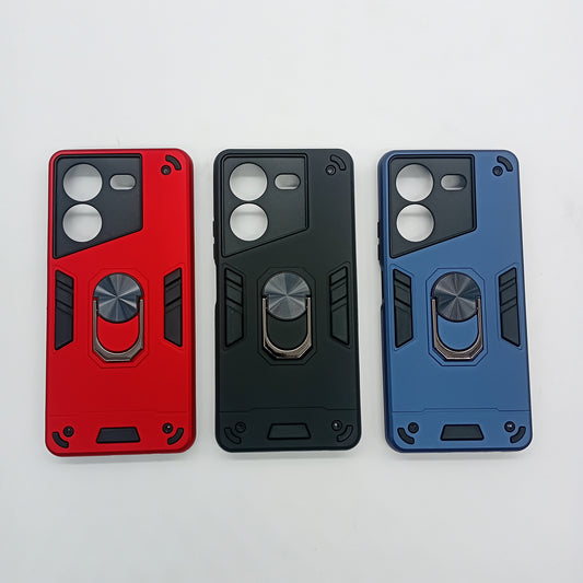 Tecno POVA 5 Hard PC Case with ring holder Shockproof Slim back Cover