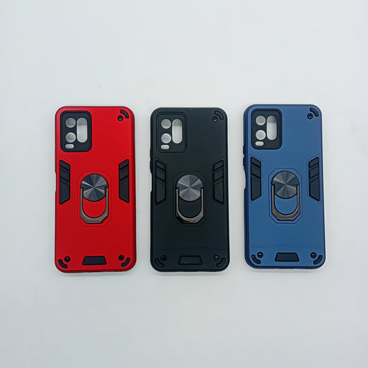 Vivo Y21 Hard PC Case with ring holder Shockproof Slim back Cover