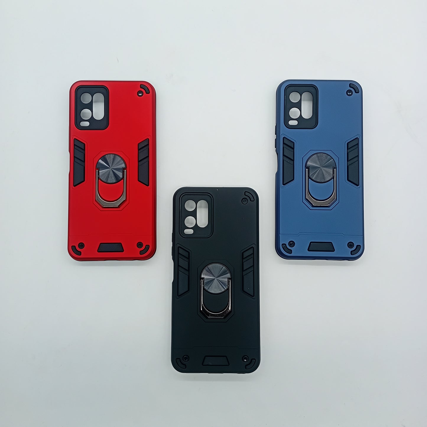 Vivo Y21 Hard PC Case with ring holder Shockproof Slim back Cover