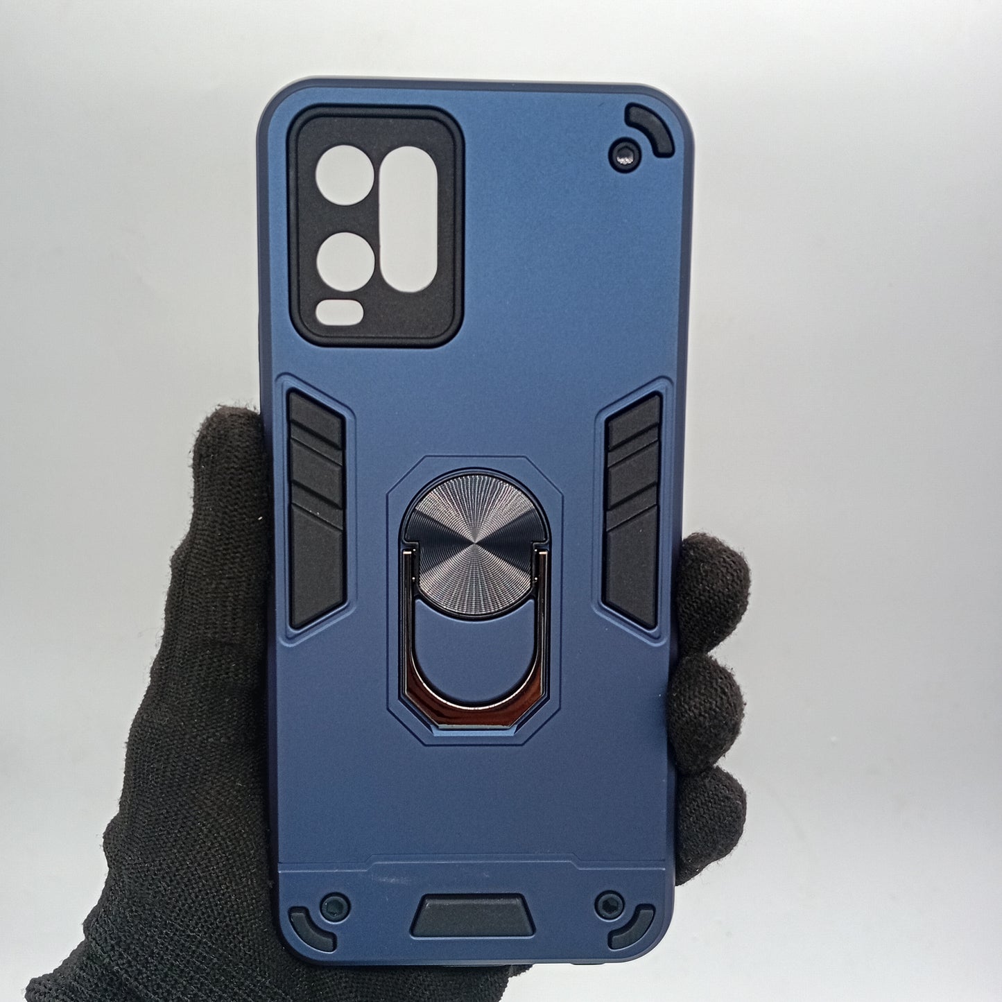 Vivo Y21 Hard PC Case with ring holder Shockproof Slim back Cover