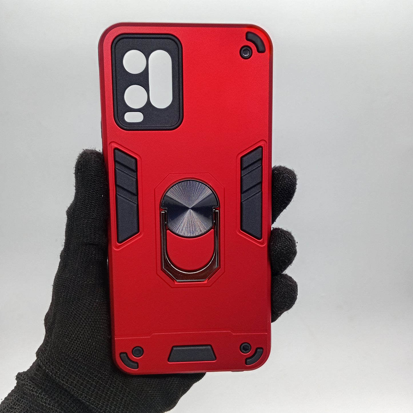 Vivo Y21 Hard PC Case with ring holder Shockproof Slim back Cover