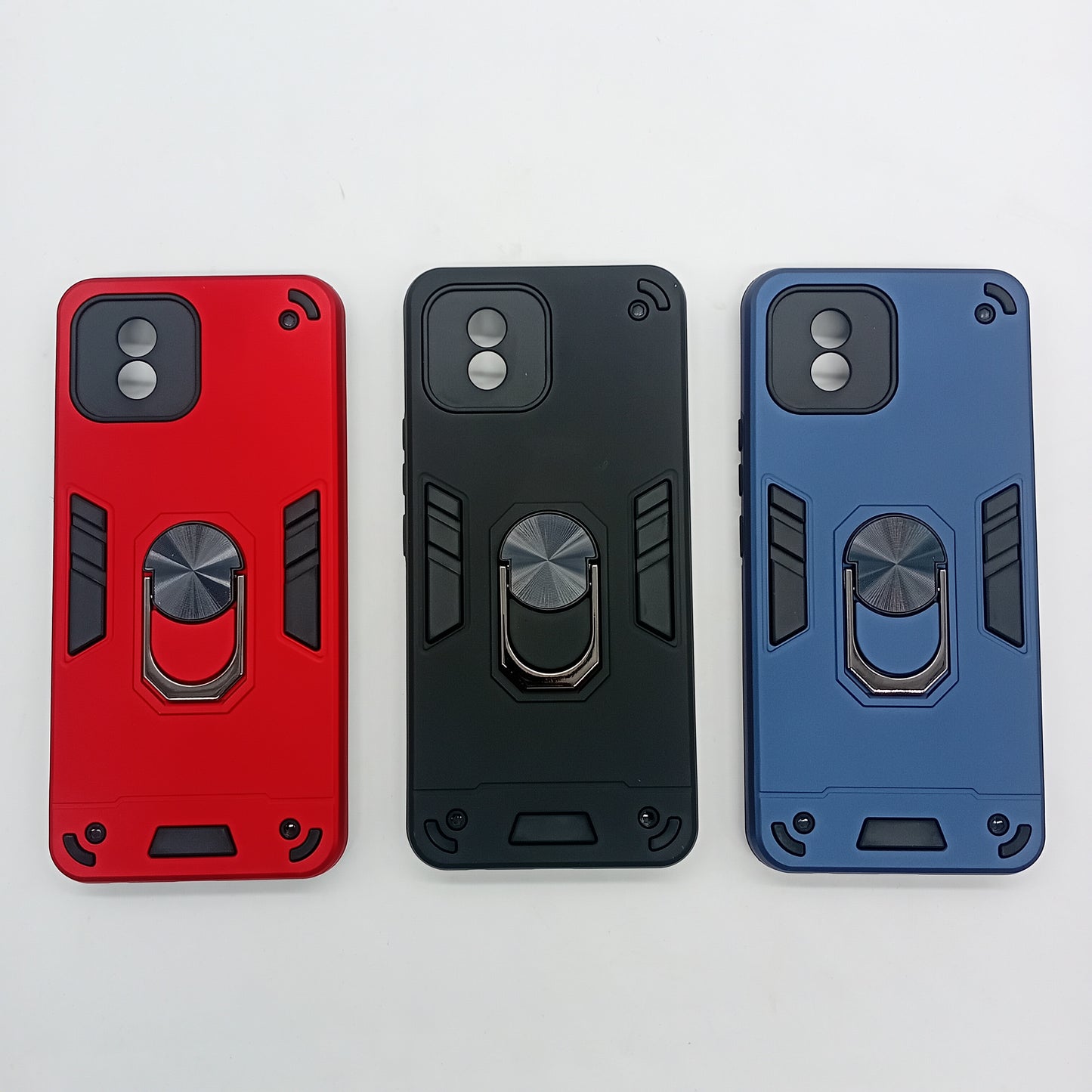 Vivo Y02 Hard PC Case with ring holder Shockproof Slim back Cover