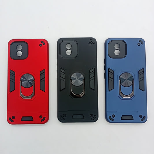 Vivo Y02 Hard PC Case with ring holder Shockproof Slim back Cover