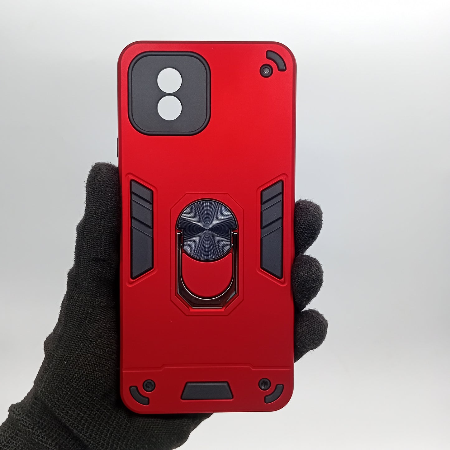 Vivo Y02 Hard PC Case with ring holder Shockproof Slim back Cover