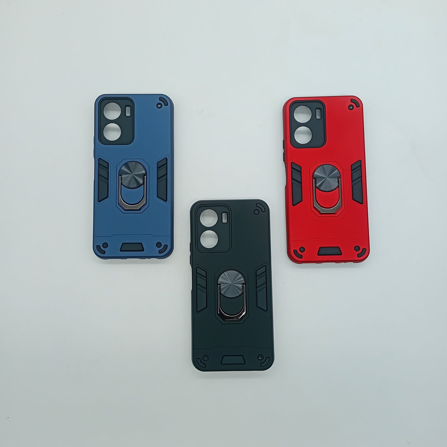 Vivo Y16 Hard PC Case with ring holder Shockproof Slim back Cover