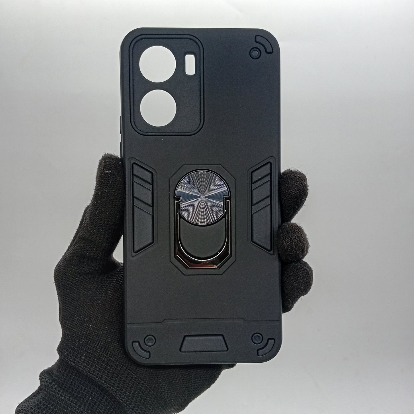 Vivo Y16 Hard PC Case with ring holder Shockproof Slim back Cover