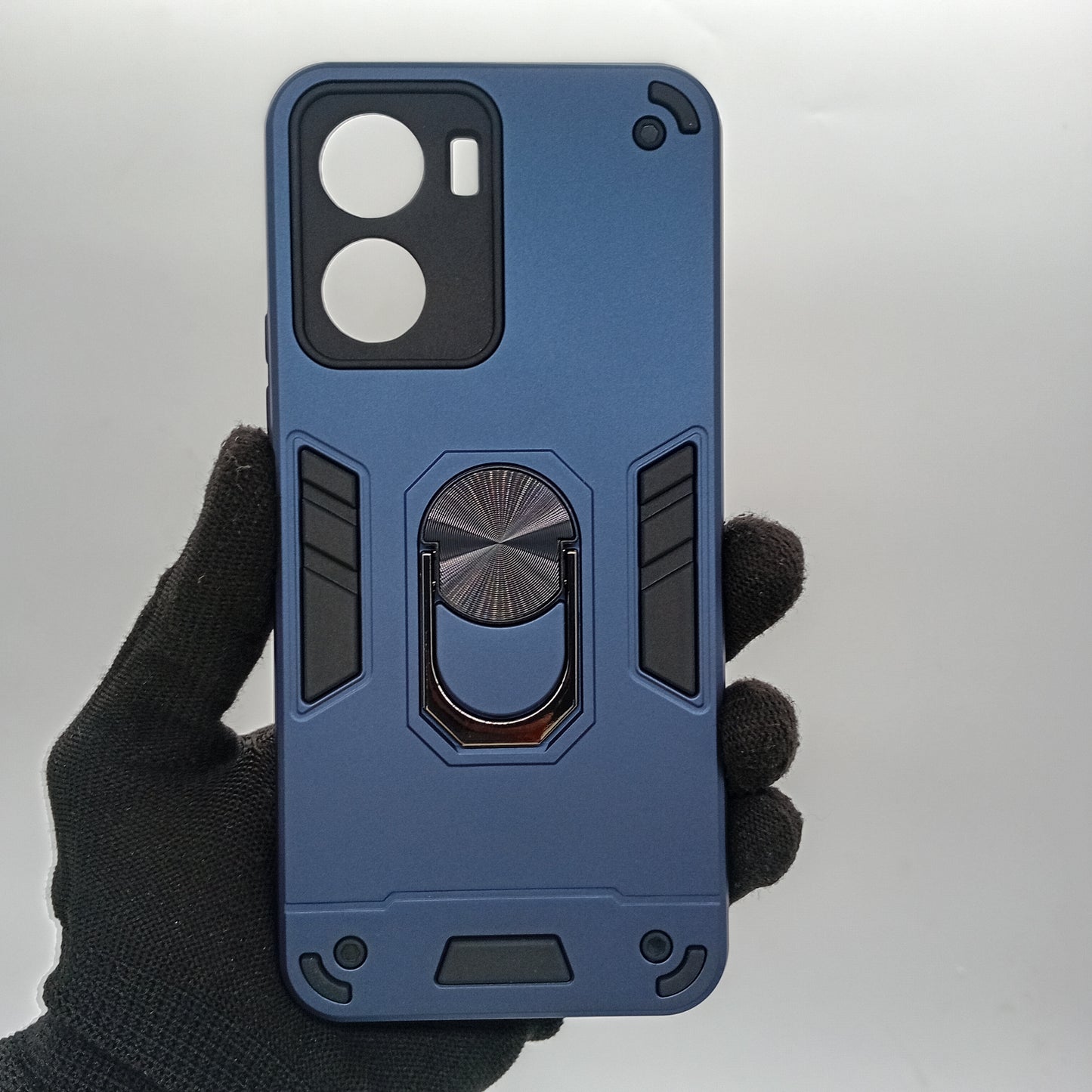 Vivo Y16 Hard PC Case with ring holder Shockproof Slim back Cover