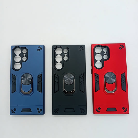 Samsung S23 Ultra Hard PC Case with ring holder Shockproof Slim back Cover