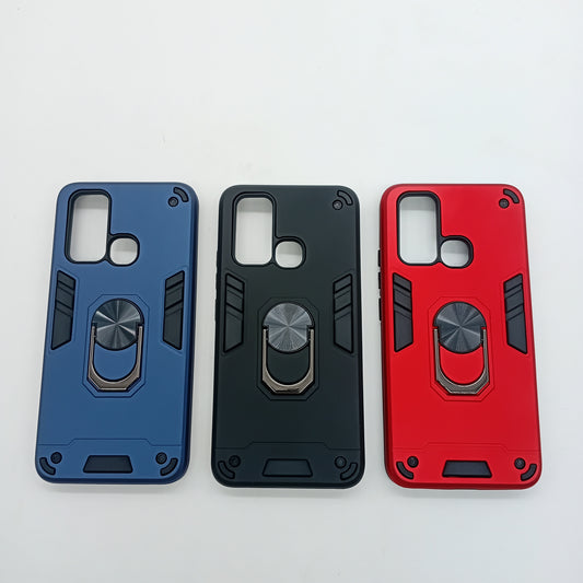 Vivo Y30 Hard PC Case with ring holder Shockproof Slim back Cover