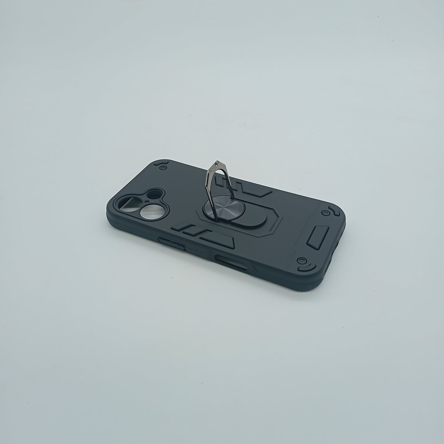 iPhone 16 Hard PC Case with ring holder Shockproof Slim back Cover