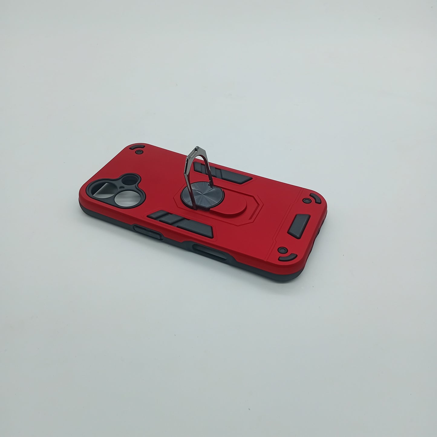 iPhone 16 Hard PC Case with ring holder Shockproof Slim back Cover
