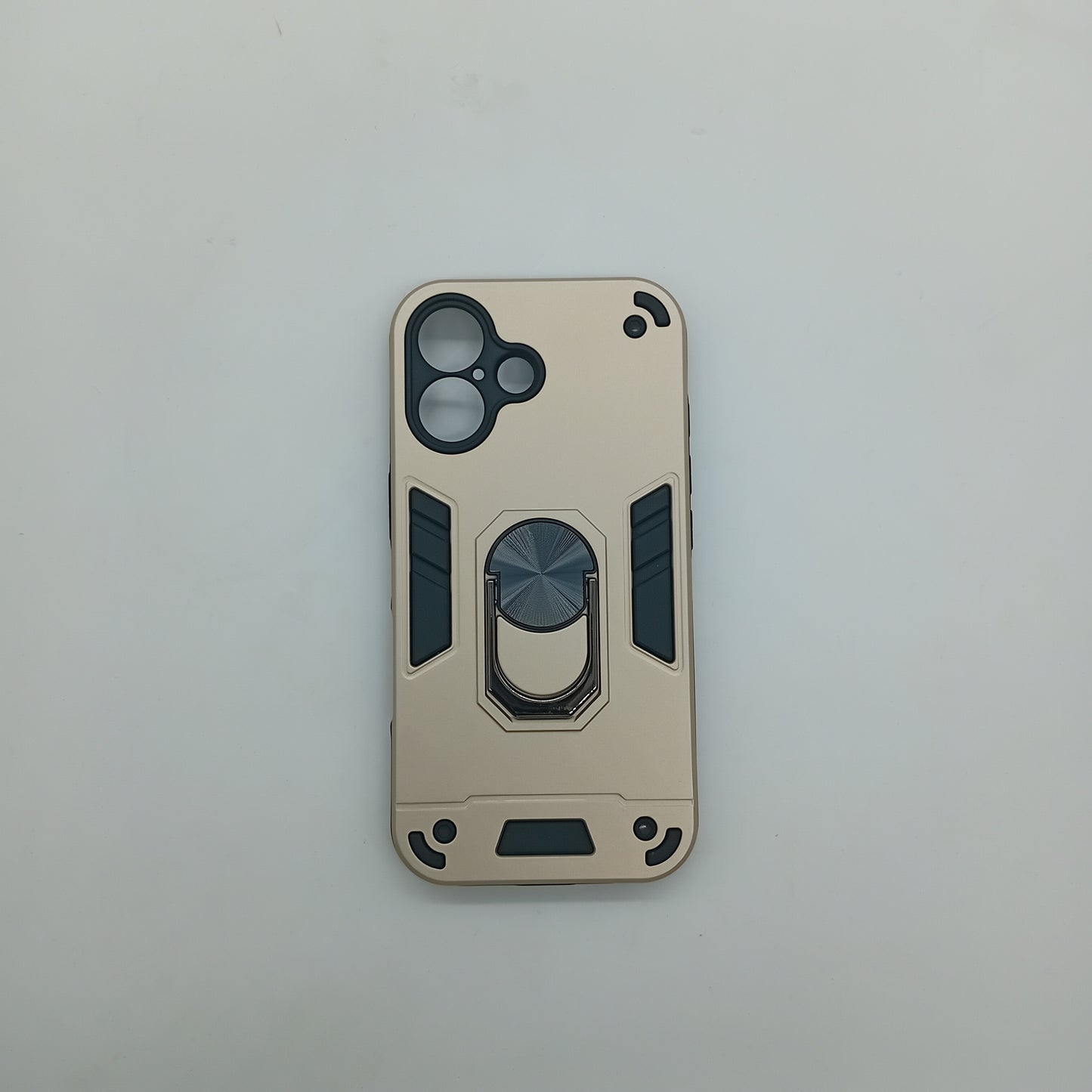 iPhone 16 Hard PC Case with ring holder Shockproof Slim back Cover
