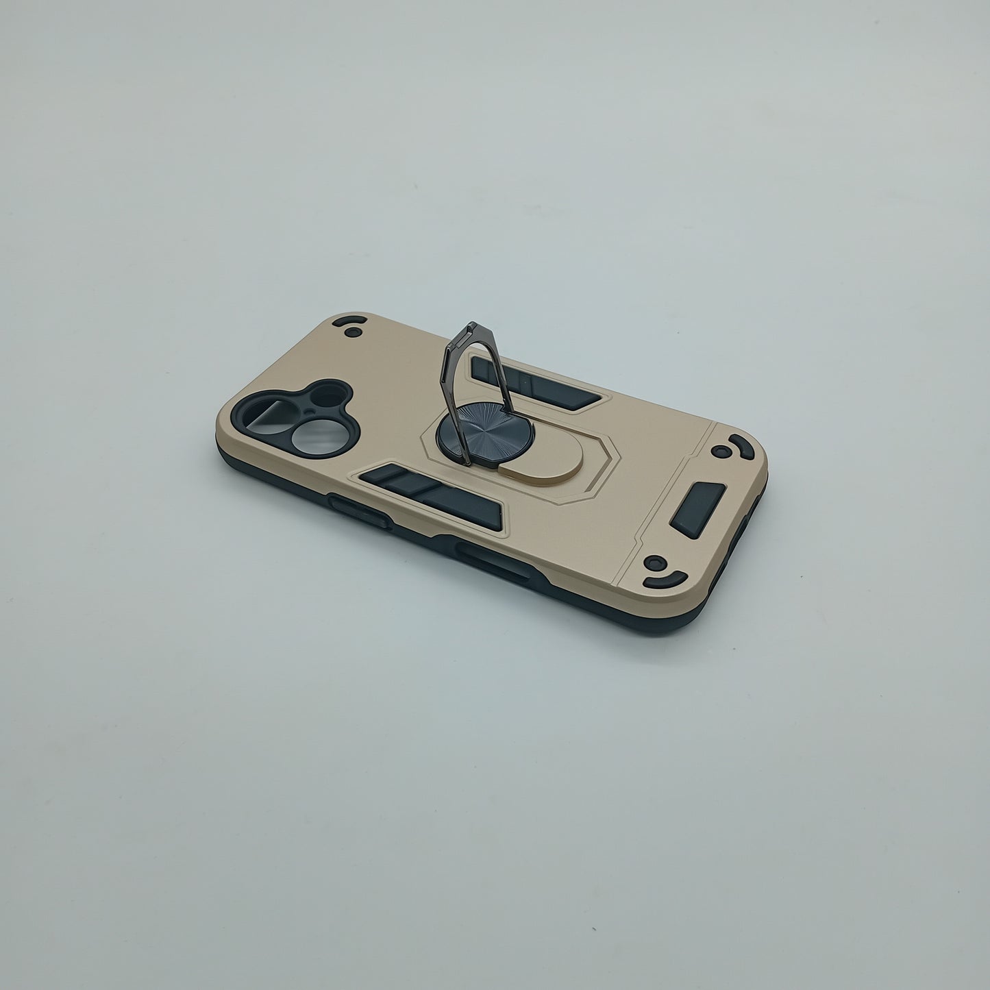iPhone 16 Hard PC Case with ring holder Shockproof Slim back Cover