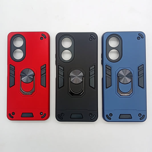 OPPO A58 4G Hard PC Case with ring holder Shockproof Slim back Cover