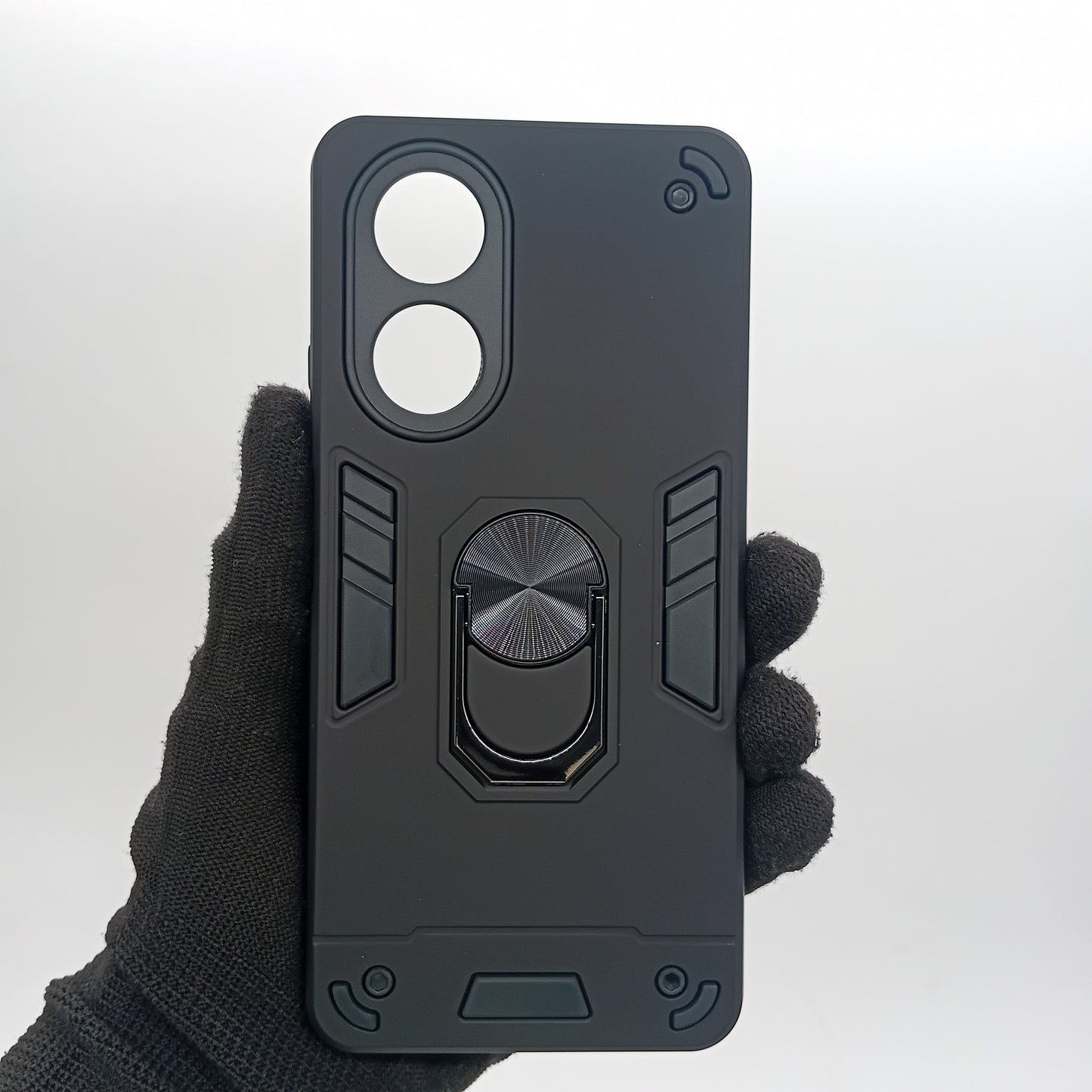 OPPO A58 4G Hard PC Case with ring holder Shockproof Slim back Cover