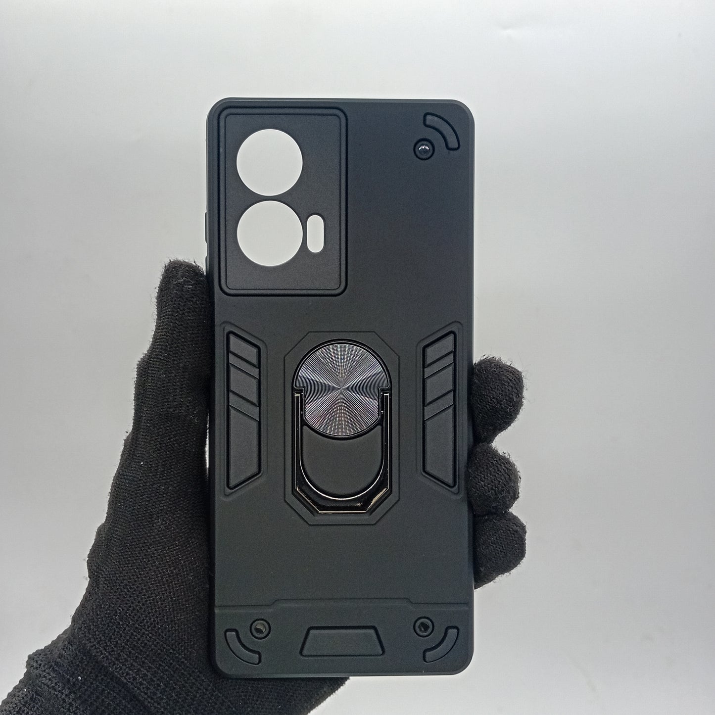 Motorola Edge 50 Fusion Hard PC Case with ring holder Shockproof Slim back Cover