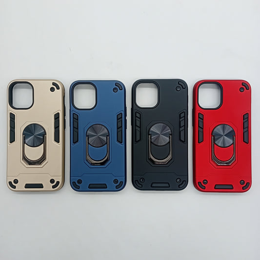iPhone 12 Mini Hard PC Case with ring holder Shockproof Slim back Cover
