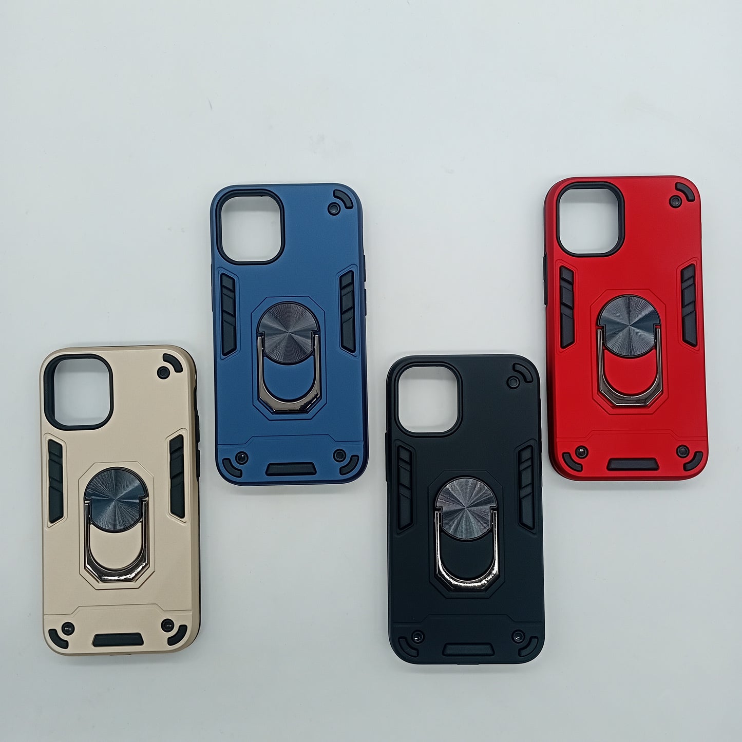 iPhone 12 Mini Hard PC Case with ring holder Shockproof Slim back Cover