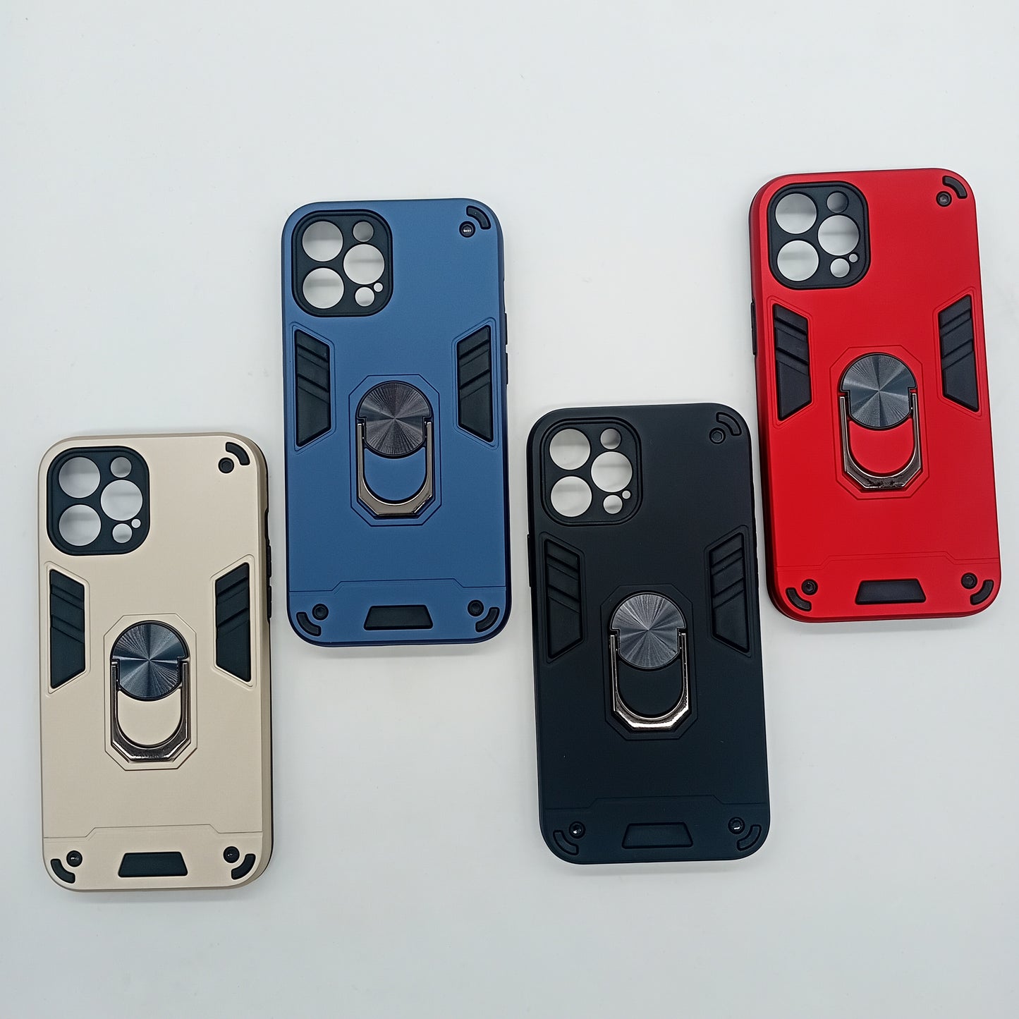 iPhone 12 Pro Max Hard PC Case with ring holder Shockproof Slim back Cover