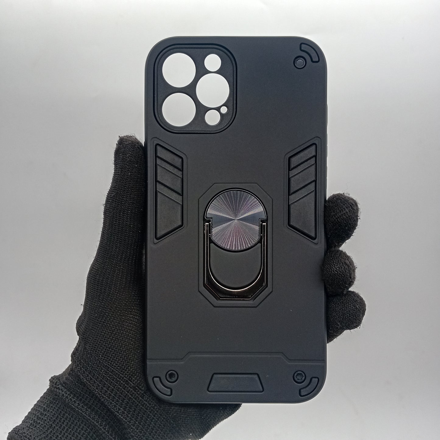 iPhone 12 Pro Max Hard PC Case with ring holder Shockproof Slim back Cover