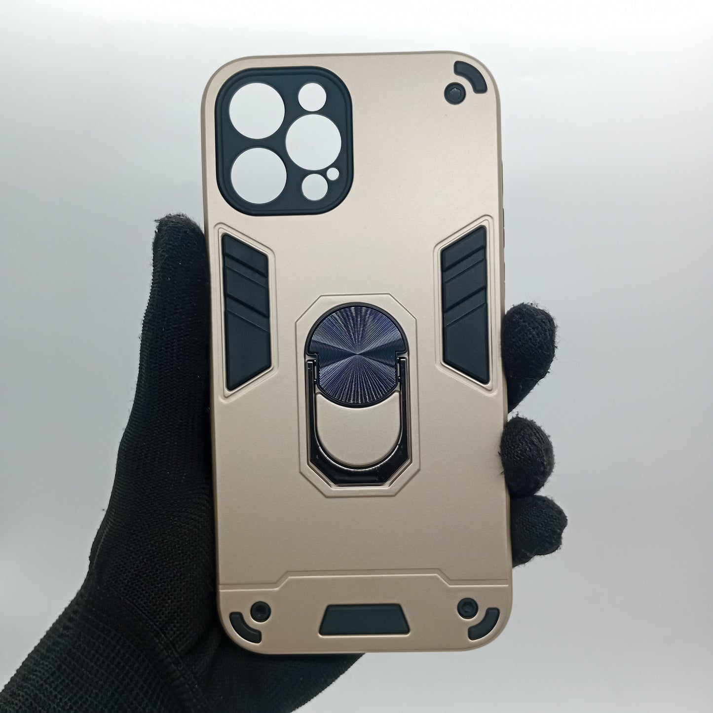 iPhone 12 Pro Max Hard PC Case with ring holder Shockproof Slim back Cover