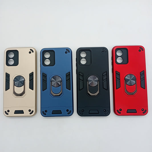 Motorola E13 Hard PC Case with ring holder Shockproof Slim back Cover