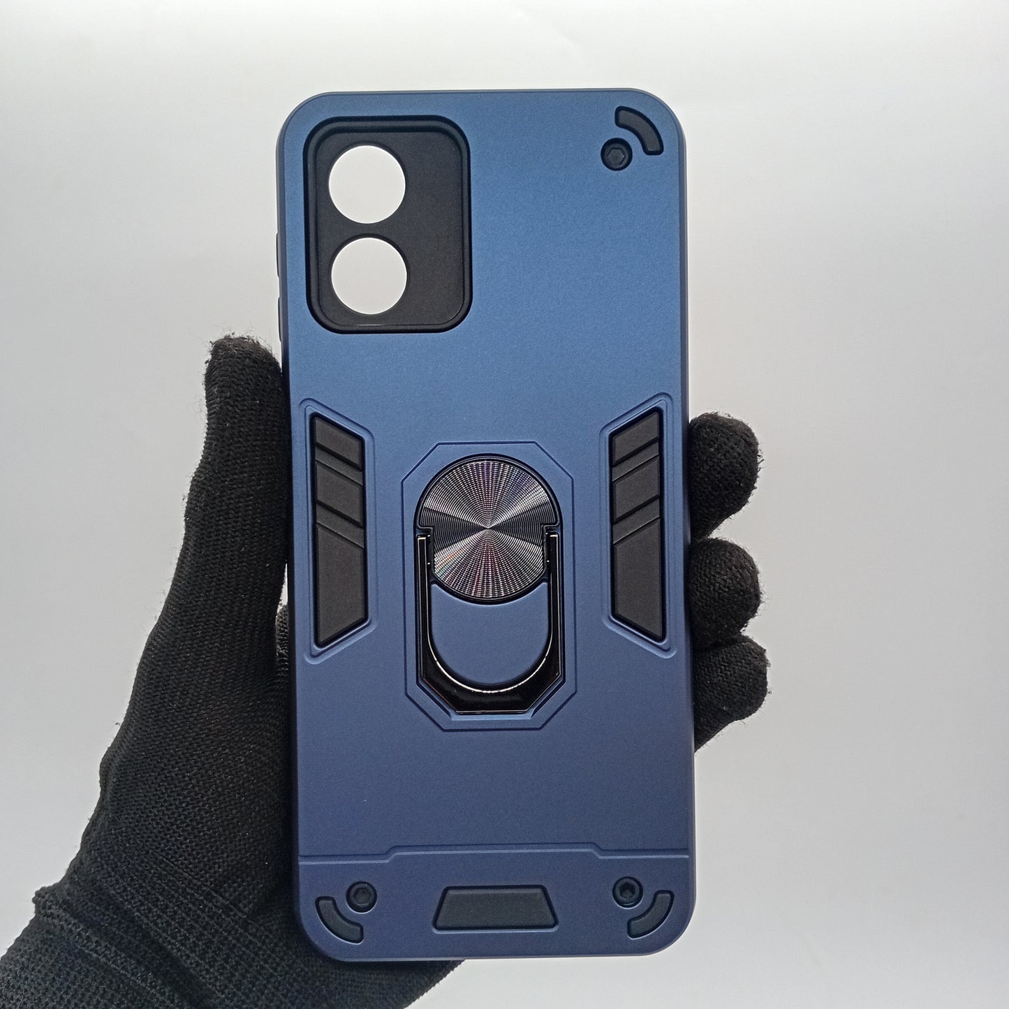 Motorola E13 Hard PC Case with ring holder Shockproof Slim back Cover