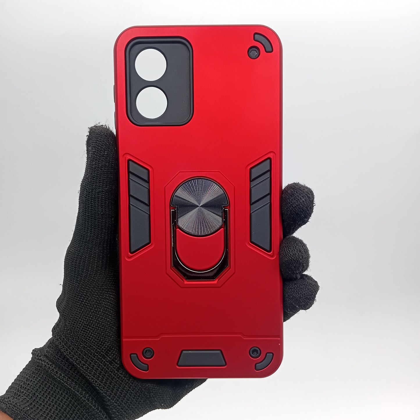 Motorola E13 Hard PC Case with ring holder Shockproof Slim back Cover