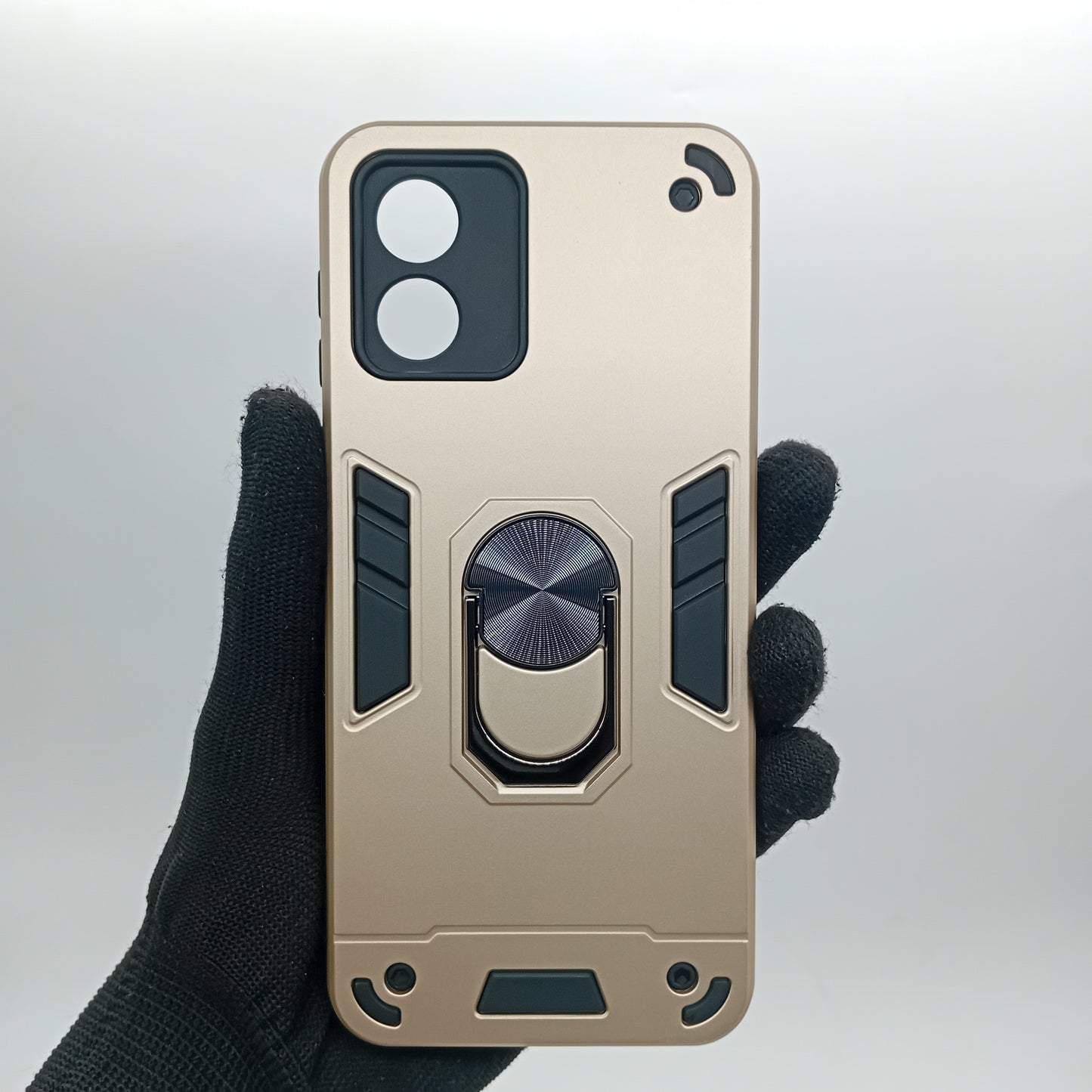 Motorola E13 Hard PC Case with ring holder Shockproof Slim back Cover