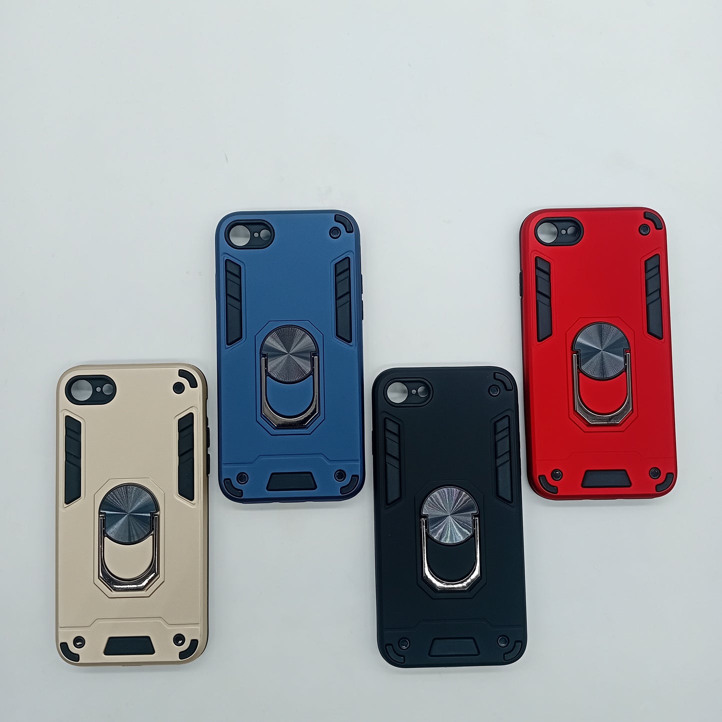 iPhone 7 Hard PC Case with ring holder Shockproof Slim back Cover