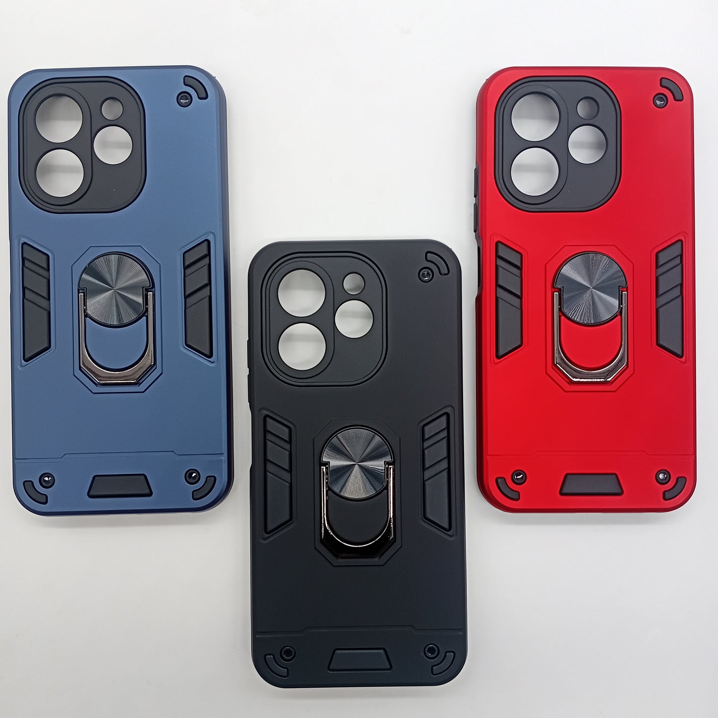 Tecno Spark 30 Hard PC Case with ring holder Shockproof Slim back Cover