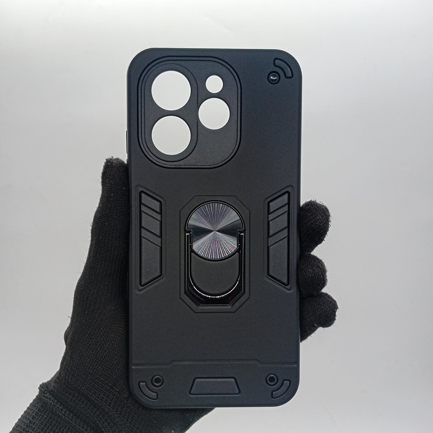 Tecno Spark 30 Hard PC Case with ring holder Shockproof Slim back Cover